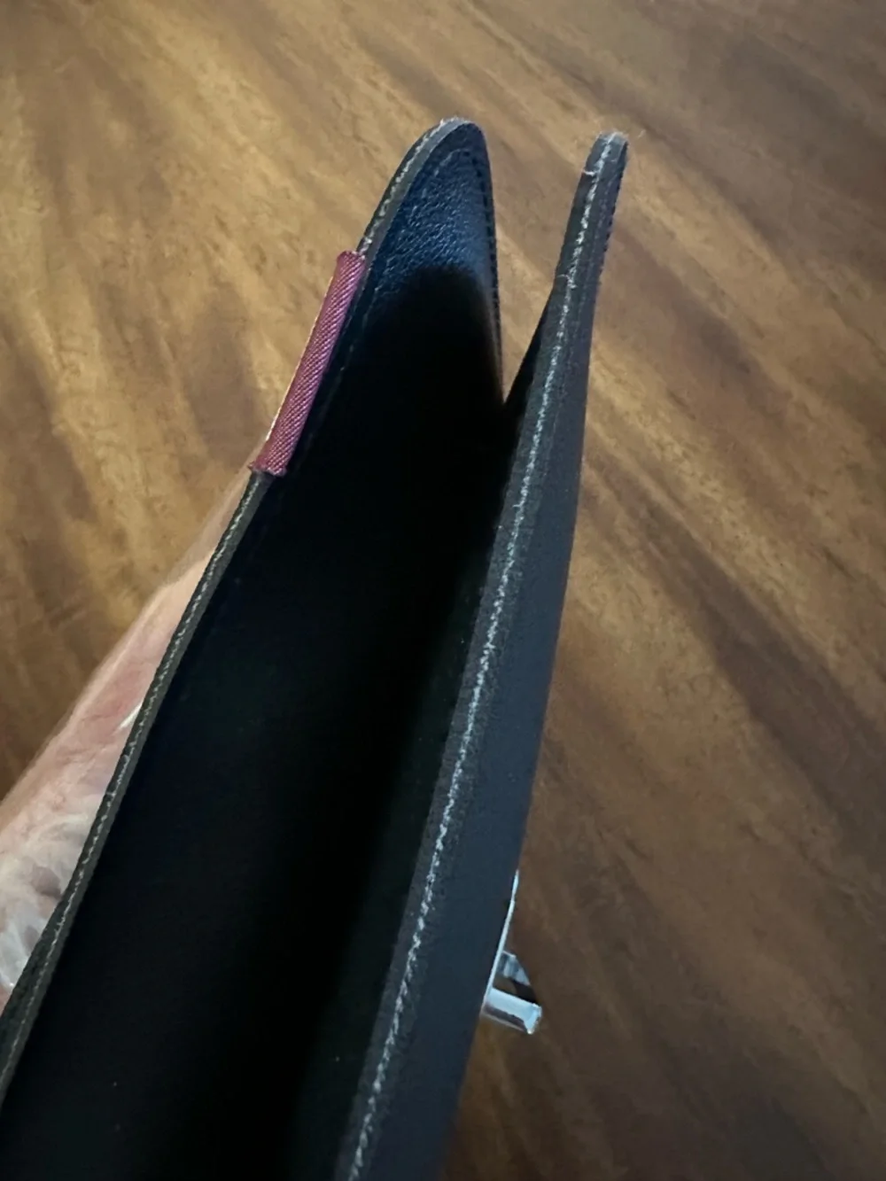Black KKBag Crossbody Phone Bag - Minimal Leather Pouch